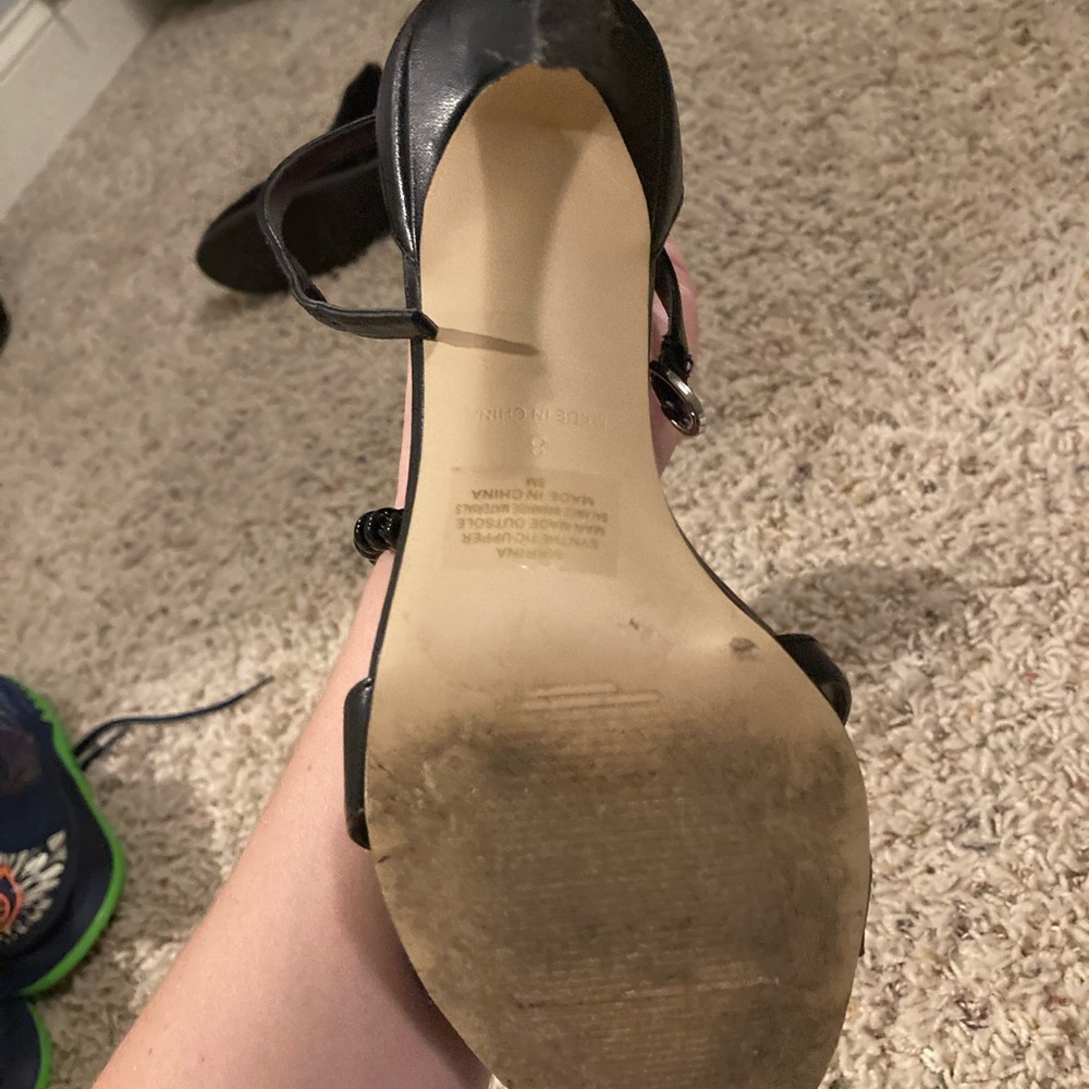 Black tall heels